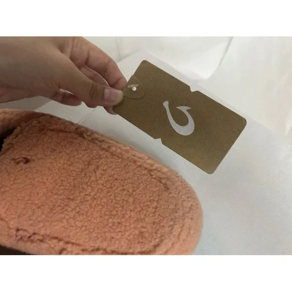 NWOB Olukai Nohea Heu Sherpa Slipper Womens 7 Slip-On Teddy Shoe Pickled Ginger - Picture 4 of 10